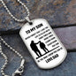 TO MY SON- Love Dad