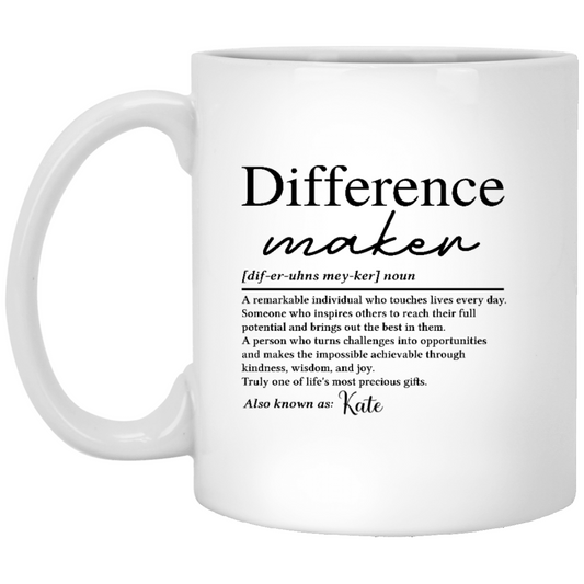 Difference Maker White Mug