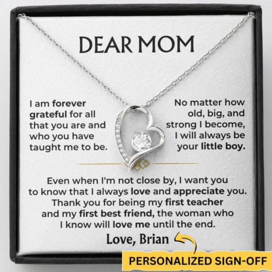 Dear Mom | Love, Brian | Forever Love Necklace