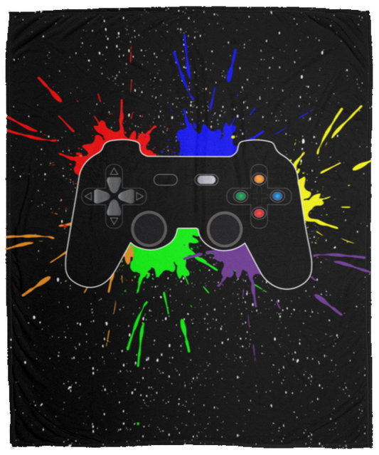 Game Control Splat Fleece Blanket - 50x60