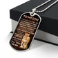 To My Son- Never Forget I luv You Lion and Cub- Mom