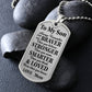 To My Son Braver Stronger Loved Dog Tag
