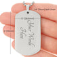 To My Son Braver Stronger Loved Dog Tag