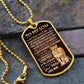 To My Son- Never Forget I luv You Lion and Cub- Mom