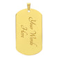 Love you the most- Dog Tag