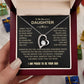 To My Beautiful Daughter | Proud to Be Your Dad | Blk Gld | Forever Love Necklace