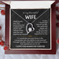 To My Beautiful Wife | Meeting You was Fate | Blk Forever Love Necklace