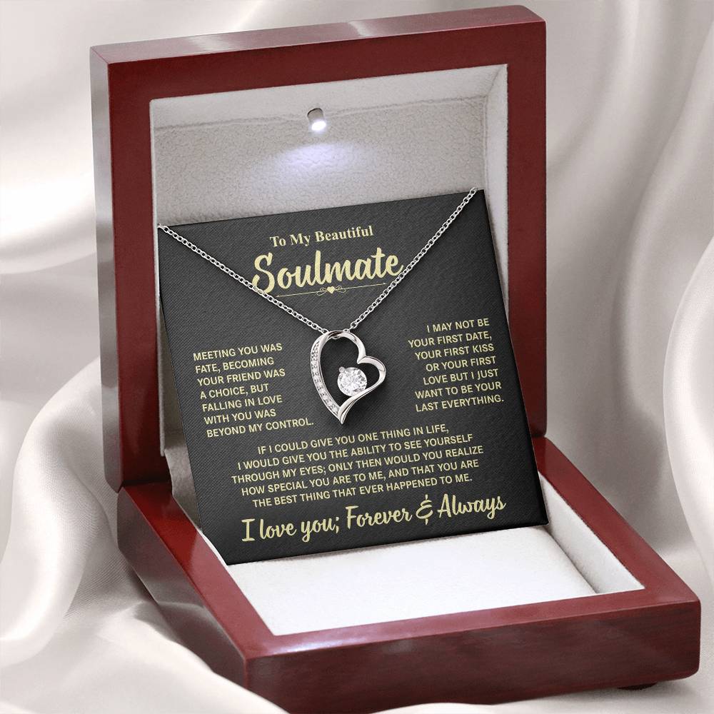 To My Beautiful Soulmate | Forever Love Necklace