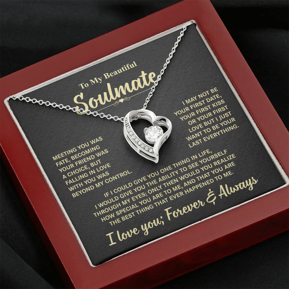 To My Beautiful Soulmate | Forever Love Necklace