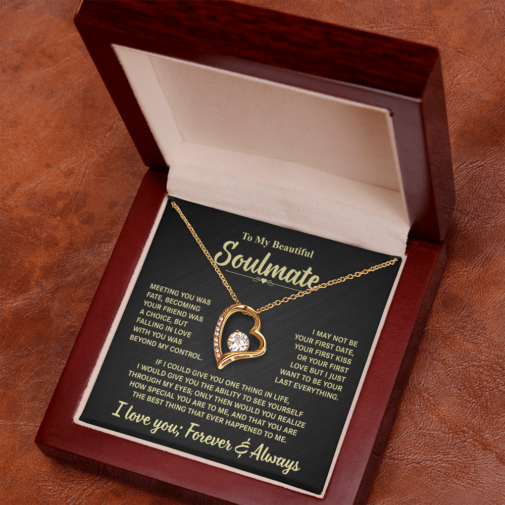 To My Beautiful Soulmate | Forever Love Necklace