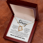 No Excuses I'm Sorry| I didn't Treat You With Love| Forever Love Necklace