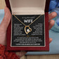 To My Beautiful Wife | Meeting You was Fate | Blk Forever Love Necklace