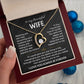 To My Beautiful Wife | Meeting You was Fate | Blk Forever Love Necklace