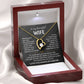 To My Beautiful Wife | Meeting You was Fate | Blk Forever Love Necklace