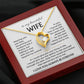 To My Beautiful Wife | Meeting You was Fate | White | Love Knot Necklace