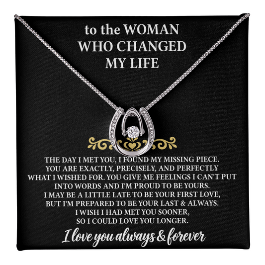 To The Woman Who Changed My Life | Lucky In Love Necklace