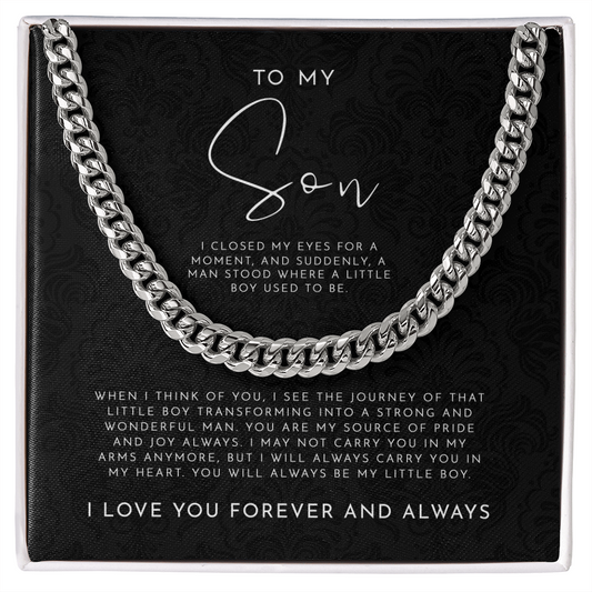 To My Son | Forever and Always | Cuban Link Chain