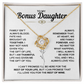 To My Bonus Daughter | Love Knot Necklace