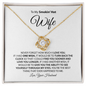 To My Smokin' Hot Wife | Love Knot Necklace | Wte