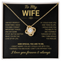 To My Wife | I Am Not Perfect, I Make You Mad | Love Necklace