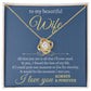 Beautiful Wife | All That I  Will Need | Love Knot Necklace