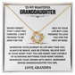 To My Beautiful Granddaughter | Love, Grandpa | Love knot necklace