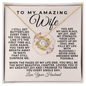 To My Amazing Wife | I Still Get Butterflies | Love Knot Necklace
