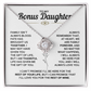 To My Bonus Daughter | Love Knot Necklace