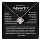 To My Beautiful Daughter | Never Forget I Love You | If You Feel Challenged | Love Knot Necklace-