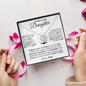 To My Lovely Daughter | Love, Dad | Love Knot Necklace