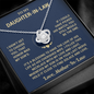 To My Daughter - In - Law| I Didn't Get To Choose You| Love Knot Necklace