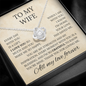 To My Wife | Everyday With U Is A Gift | Love Knot Necklace