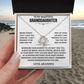 To My Beautiful Granddaughter | Love, Grandpa | Love knot necklace