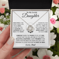 To My Lovely Daughter | Love, Dad | Love Knot Necklace