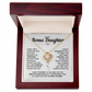To My Bonus Daughter | Love Knot Necklace