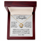 To My Lovely Daughter | Love, Dad | Love Knot Necklace