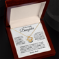 To My Lovely Daughter | Love, Dad | Love Knot Necklace