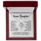 To My Bonus Daughter | Love Knot Necklace