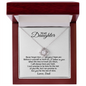 To My Daughter | Never Forget I Love You | Love Dad | Love Knot Necklace