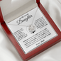 To My Lovely Daughter | Love, Dad | Love Knot Necklace