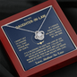 To My Daughter - In - Law| I Didn't Get To Choose You| Love Knot Necklace