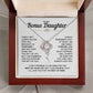 To My Bonus Daughter | Love Knot Necklace