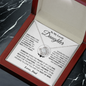 To My Lovely Daughter | Love, Dad | Love Knot Necklace