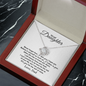 To My Daughter | Never Forget I Love You | Love Dad | Love Knot Necklace