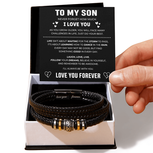 To My Son | Never Forget I love You | Forever Bracelet
