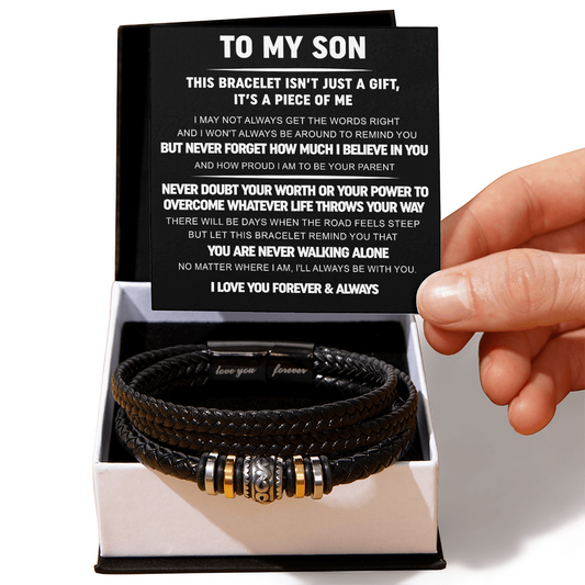 To My Son | Love you forever bracelet
