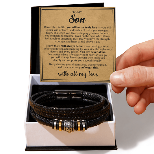 To My Son | In Life You Never Truly Lose | Love you Forever Necklace