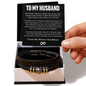 To My Husband | I love you forever & always | Leather Bracelet