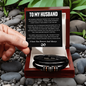To My Husband | I love you forever & always | Leather Bracelet