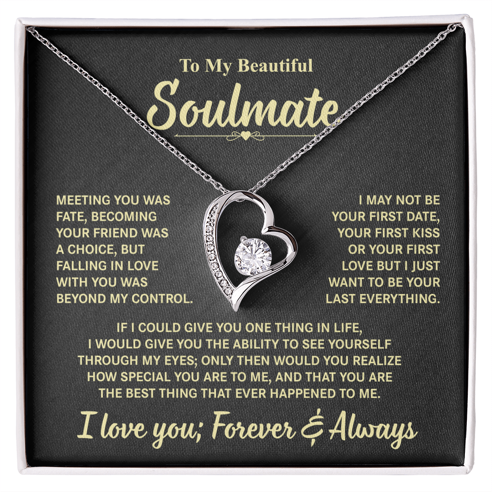To My Beautiful Soulmate | Forever Love Necklace